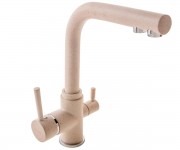 Кухонний змішувач на дві води FABIANO  FKM-311 BEIGE