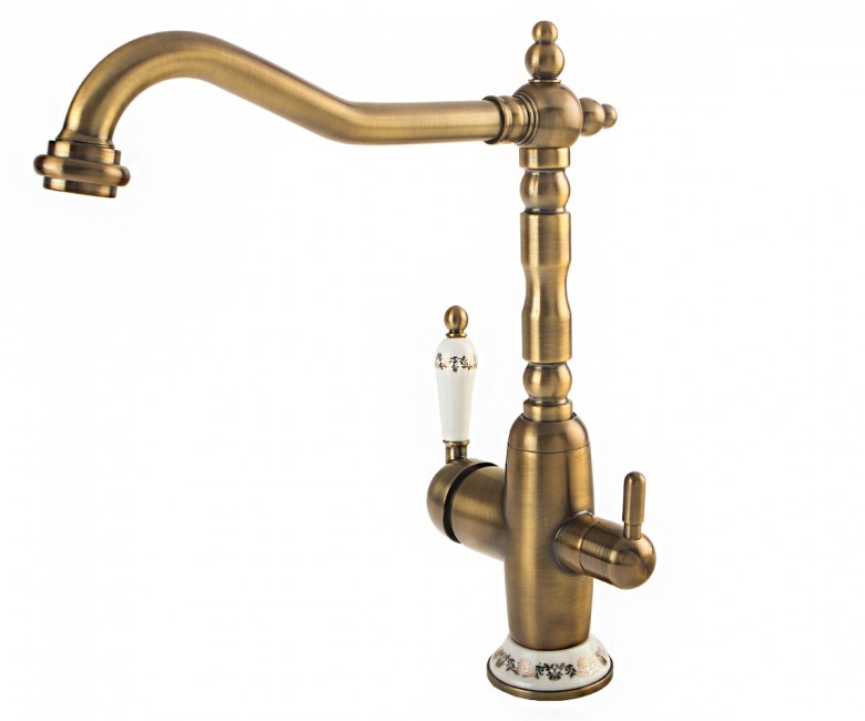 Змішувач для кухні FABIANO  FKM-314 BRASS ANTIQUE FKM-314 BRASS ANTIQUE