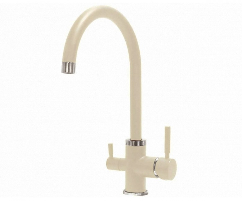 Змішувач кухонний на дві води FABIANO  FKM-315 SS CREAM FKM-315 SS CREAM