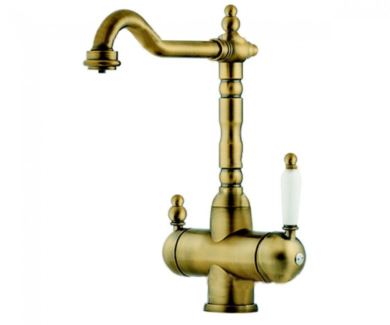 Змішувач на дві води FABIANO  FKM-318 BRASS ANTIQUE FKM-318 BRASS ANTIQUE