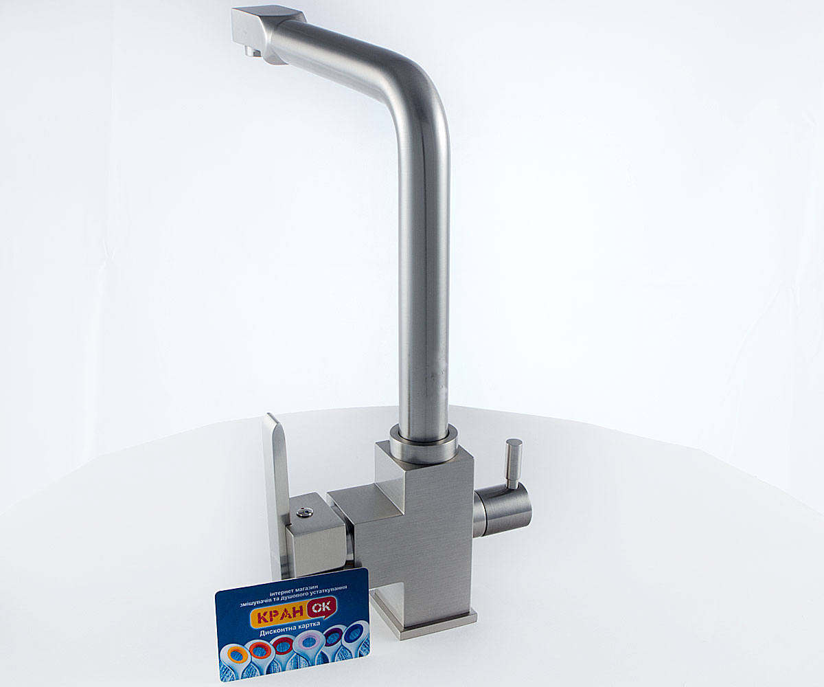 Кухонный комбинированный смеситель  FKM-31 INOX:Фото 5