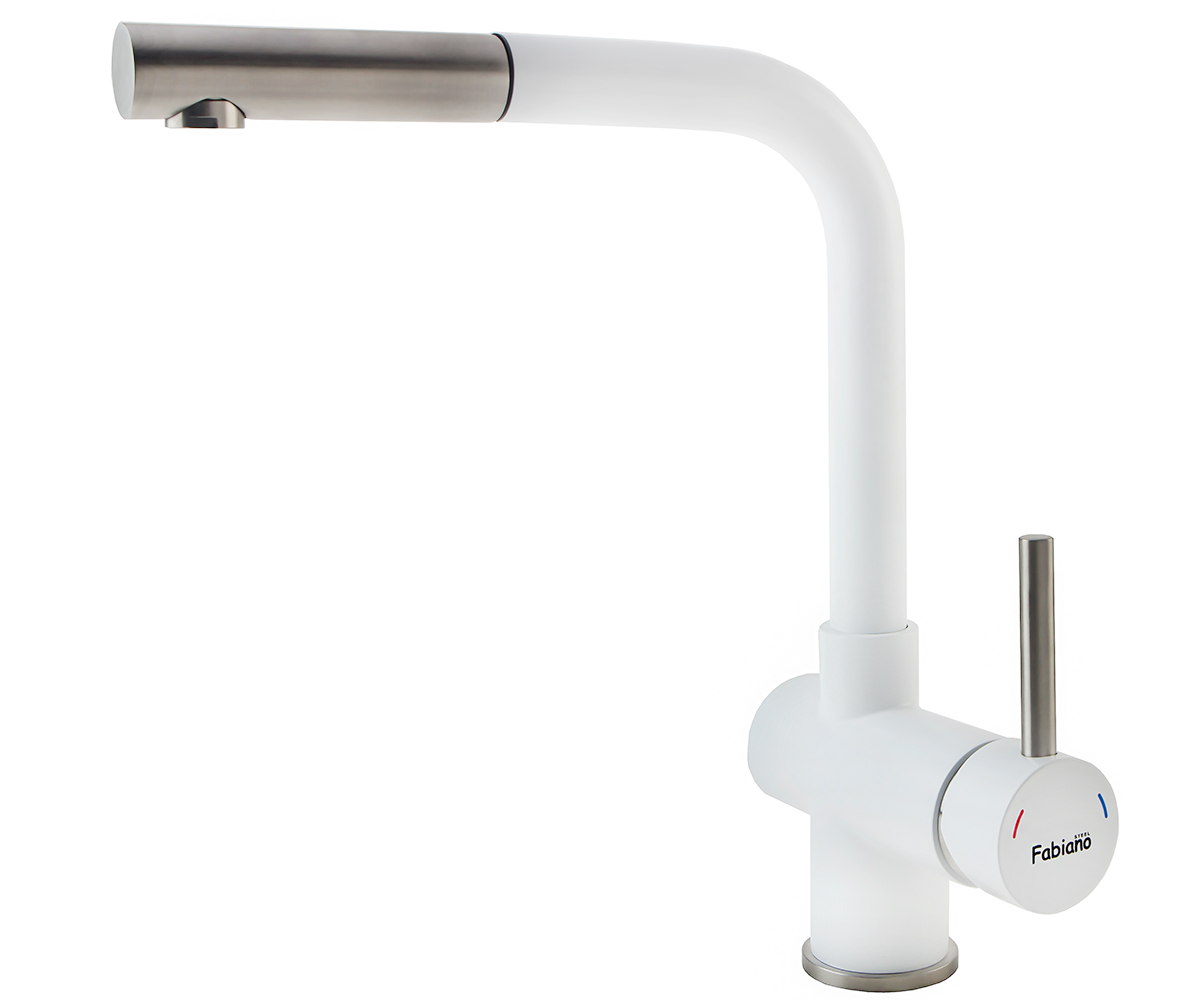 Змішувач для кухні FABIANO  FKM-46P SS ALPINE WHITE FKM-46P SS ALPINE WHITE