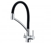 Змішувач для кухні FABIANO  FKM 31.10 CHROME BLACK
