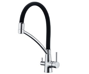 Змішувач для кухні FABIANO  FKM 31.10 CHROME BLACK