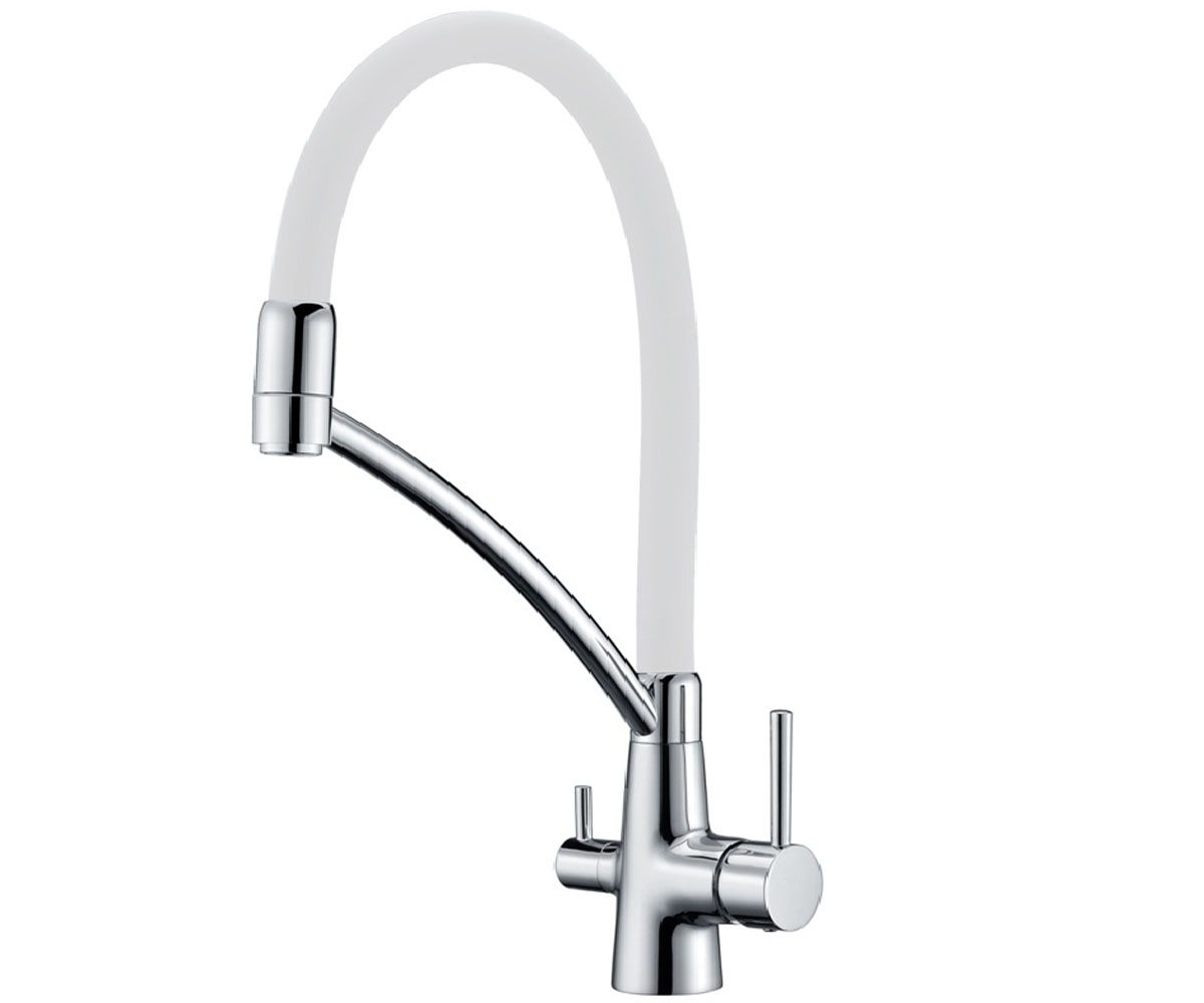 Змішувач для кухні FABIANO  FKM 31.10 CHROME WHITE FKM 31.10 CHROME WHITE