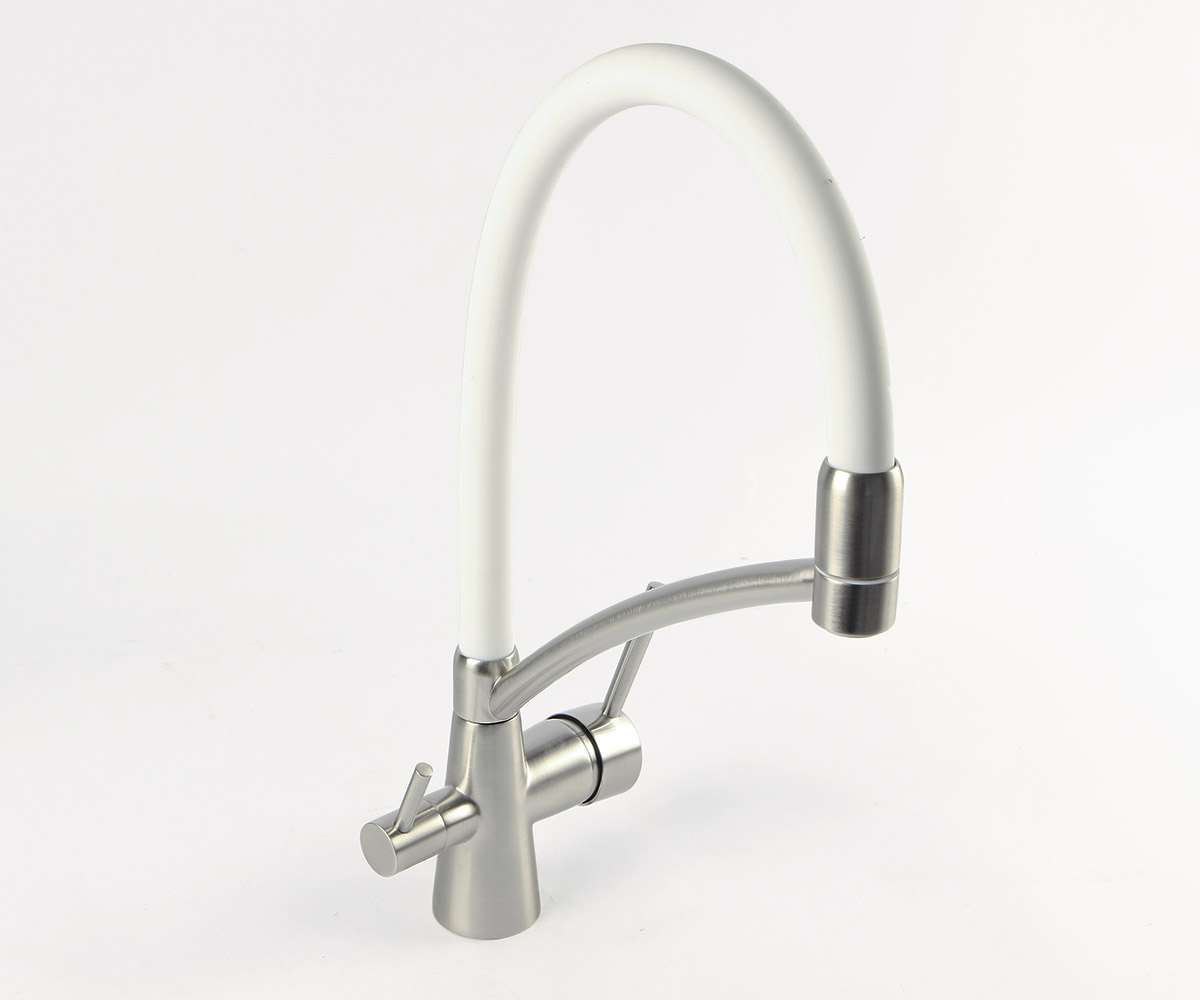 Змішувач для кухні FABIANO  FKM 31.10 INOX WHITE FKM 31.10 INOX WHITE