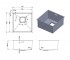 Мойка стальная  QUADRO QUADRO 44X44 R10:Чертеж 