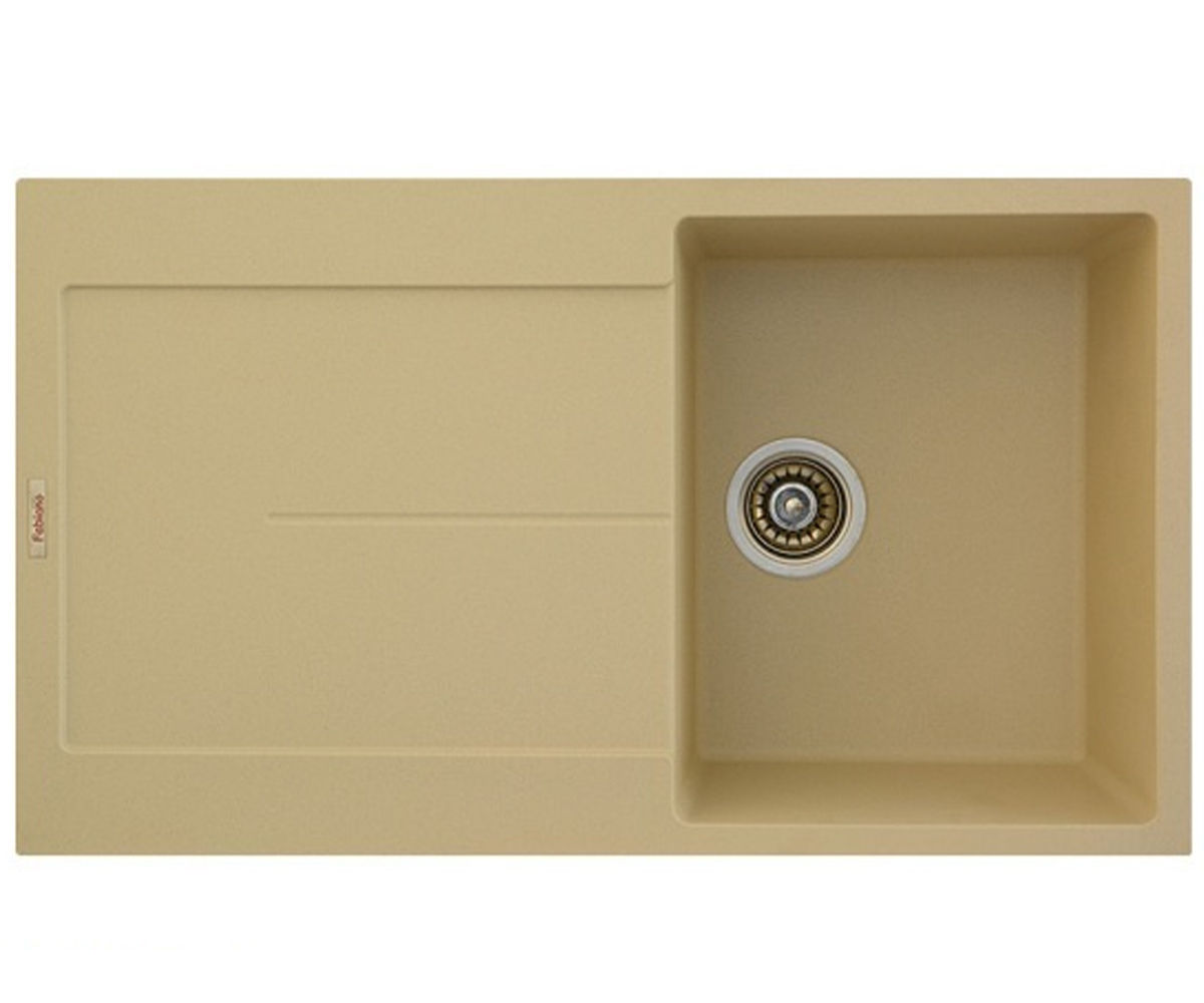 Мойка гранитная  QUADRO QUADRO 86X50X15 CREAM:Фото 2
