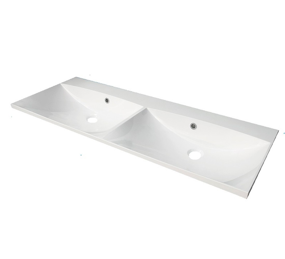 Подвійний умивальник з литого мармуру FANCY MARBLE AMELIA 0712201 0712201