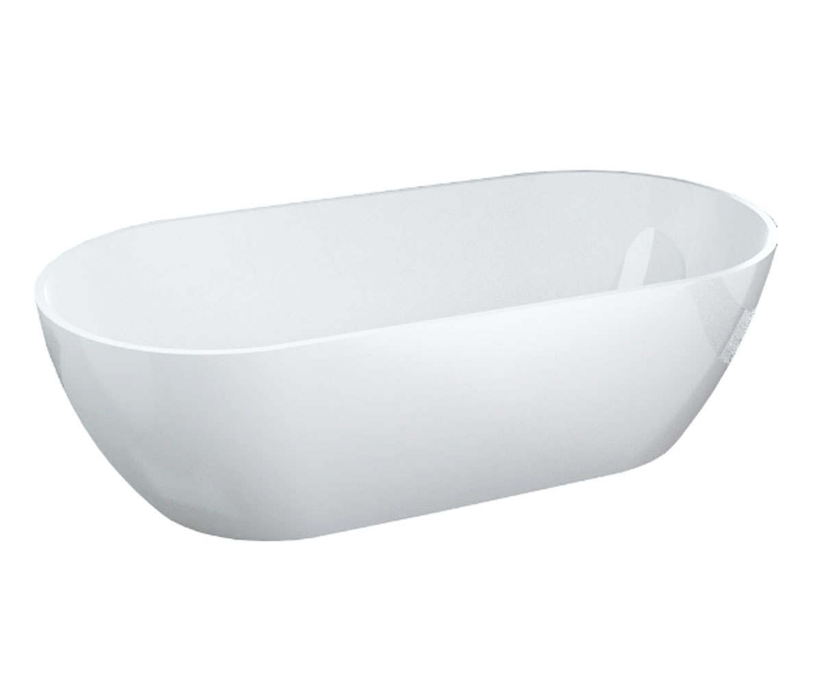 Отдельностоящая Ванна 170х80 см FANCY MARBLE GREENLAND 12170001 WHITE MATT 12170001 WHITE MATT
