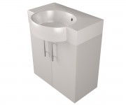 Тумба під раковину FANCY MARBLE IBIZA CUPBOARD 512 WHITE