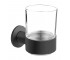 FERRO SMILE склянка для зубних щіток скло, тримач, gun metal FERRO  ASM03GM ASM03GM