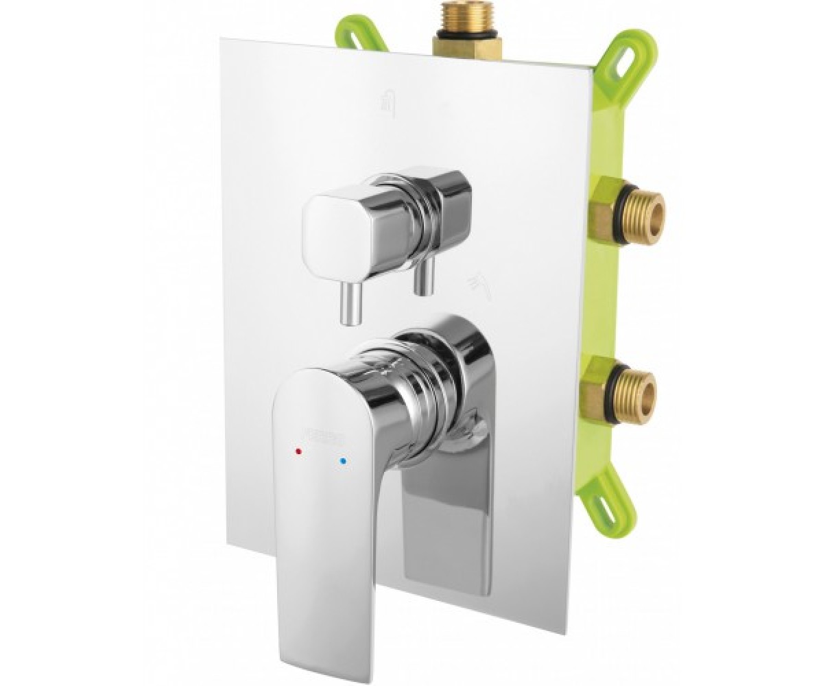 Змішувач на 3 функції FERRO ALGEO SQUARE BAQ7P3BOX BAQ7P3BOX