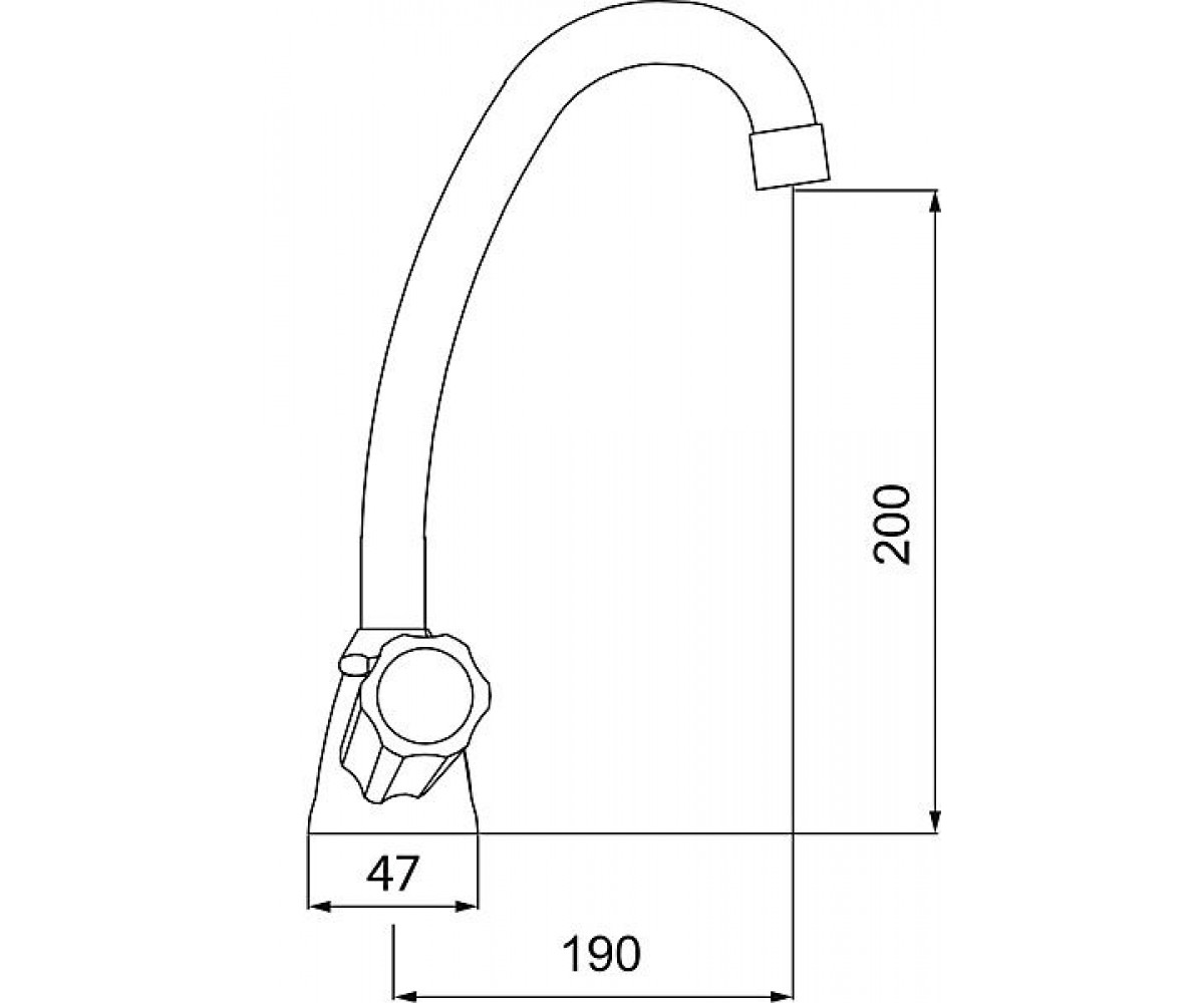 Смеситель для мойки  STANDARD BST4:Чертеж 