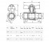 Кран шаровой 1/2  KMH11W:Чертеж 