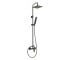 Система душ. зі змішувачем VITTO VERDELINE (лійка верх. Slim 20 см, лійка руч.1-F) gun metal, FERRO FERRO  NP81-BVI7UVL-GM NP81-BVI7UVL-GM