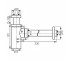 Сифон для раковины  ROTONDO ROTONDO S282-BL:Чертеж 