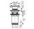 Донный клапан для раковины  S284-BL-B:Чертеж 