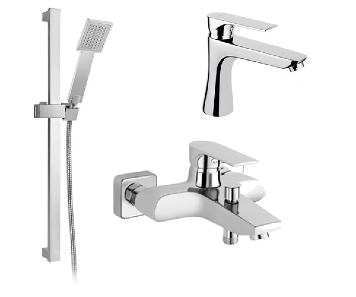 Algeo SQUARE Sinus 3в1 (душ, ванна, душ, шланг) FERRO  SQUARE SINUS SQUARE SINUS