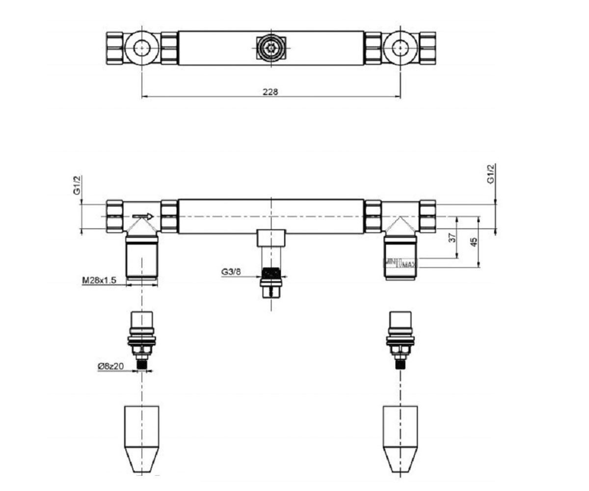 Скрытая часть  HEREND F2240:Чертеж 