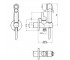 Гигиенический душ  COLLETTIVITA F2310/1NCR/F2645:Чертеж 