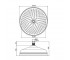Круглая душевая головка  F2371/2OR:Чертеж 