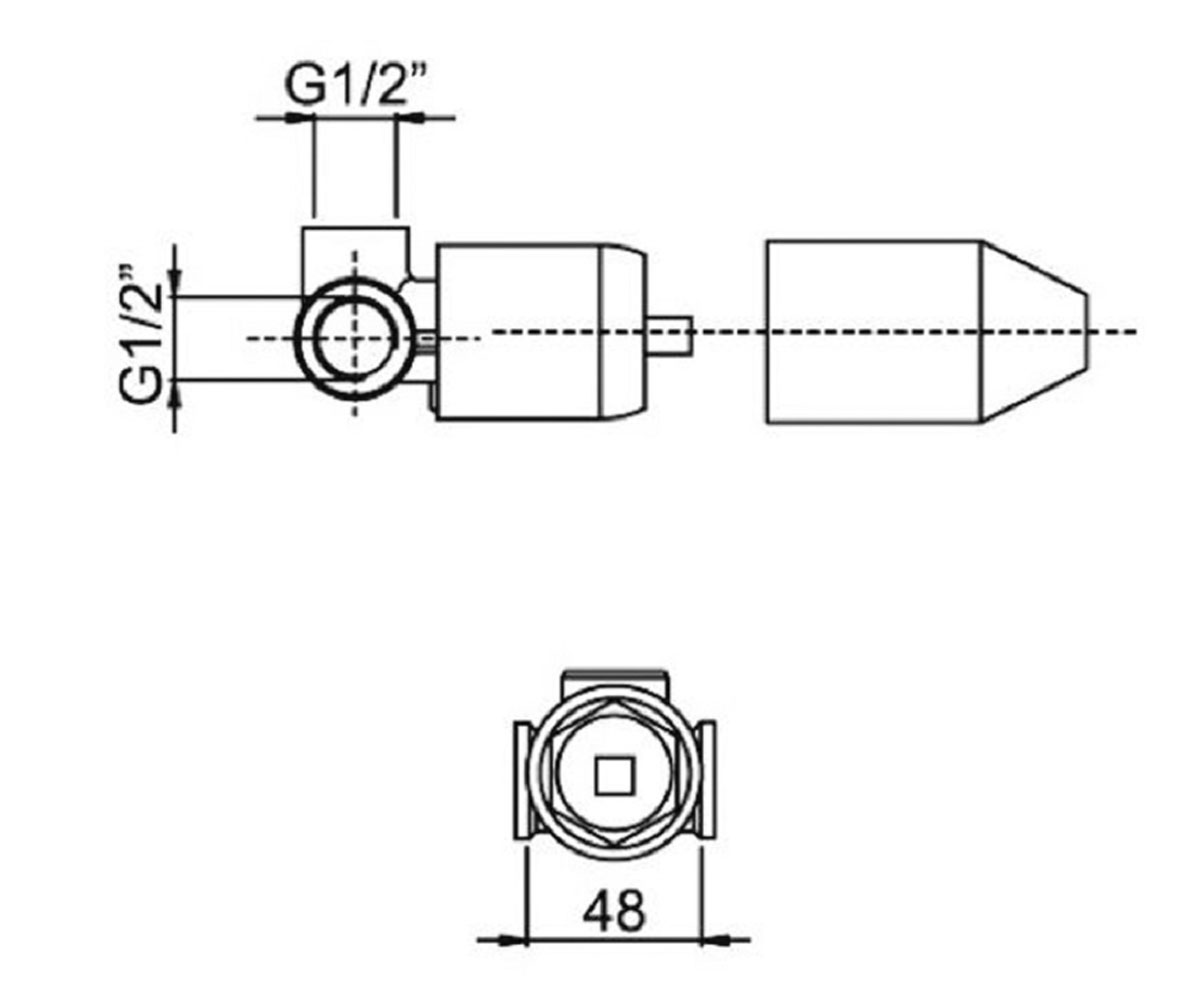 Скрытая часть  F2542CR:Чертеж 