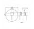 Встраиваемый смеситель для душа  SPILLO UP F3039X1BS:Чертеж 