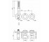 Встраиваемый смеситель на 2 выхода  FIMATHERM F3149X9NS:Чертеж 