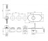 Смеситель для душа  SPILLO UP F3178X3NS:Чертеж 