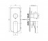 Смеситель для ванны и душа  QUAD F3729X6NS:Чертеж 