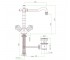 Смеситель для раковины с донным клапаном  VENERE SKY 13 CR 0625:Чертеж 