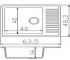 Мойка на одну чашу  64X49 SGA-300:Чертеж 