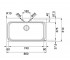 Мойка + аксессуары  ACQUARIO LINE AEX 610-A 101.0199.089:Чертеж 
