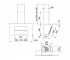 Вытяжка  MARIS FMA 605 BK 110.0437.300:Чертеж 