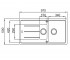 Кухонная мойка  BASIS BFG 651 114.0205.032:Чертеж 