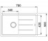 Мойка для кухни  BASIS BFG 611-78 114.0258.039:Чертеж 