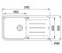 Кухонная мойка  PEBEL PBG 611-97 114.0258.050:Чертеж 