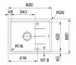 Мойка кухонная  BASIS BFG 611-62 114.0272.580:Чертеж 