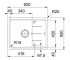 Мойка кухонная  BASIS BFG 611-62 114.0272.591:Чертеж 