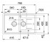 Мойка для кухни  BASIS BFG 651-78 114.0272.602:Чертеж 
