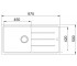 Мойка для кухни  BASIS BFG 611-97 114.0363.932:Чертеж 