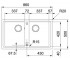 Кухонная мойка  BASIS BFG 620 114.0363.939:Чертеж 