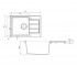 Кухонная мойка  SIRIUS SID 611-62 SLIM 114.0497.937:Чертеж 