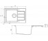 Кухонная мойка  SIRIUS SID 611-62 SLIM 114.0497.938:Чертеж 