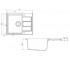 Кухонная мойка  SIRIUS SID 611-62 SLIM 114.0497.939:Чертеж 