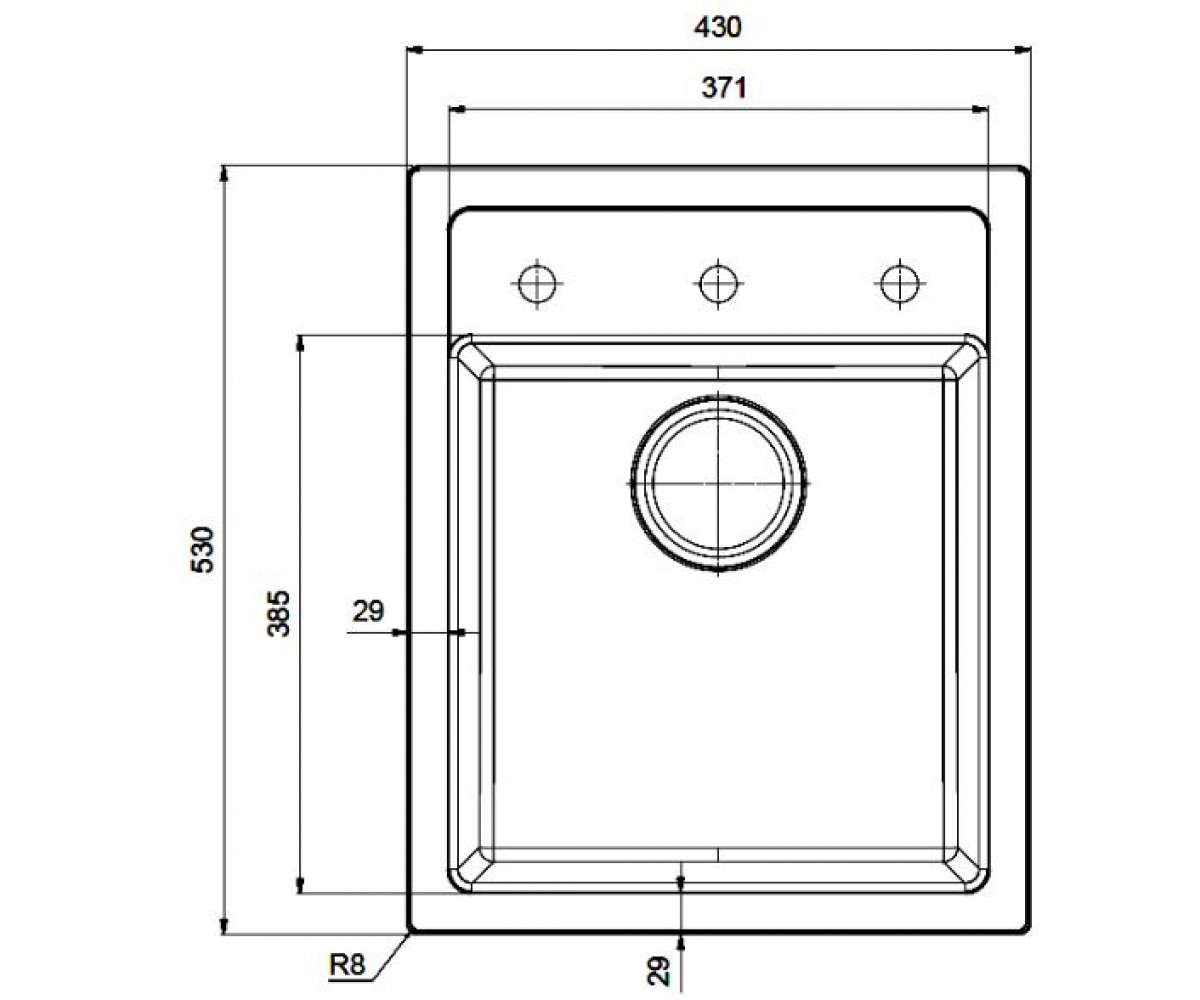 Кухонная мойка  SIRIUS SID 610-40 114.0498.002:Чертеж 