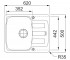 Мойка для кухни  ANTEA AZG 611-62 114.0499.164:Чертеж 