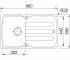 Мойка для кухни  ANTEA AZG 611-86 114.0499.190:Чертеж 