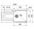 Мойка с коландером  URBAN UBG 611-100 XL 114.0574.932:Чертеж 
